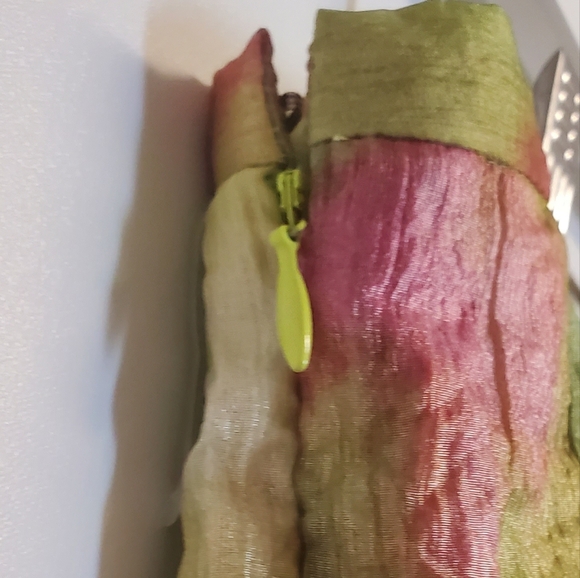 Maggy London Muted Floral Chiffon Maxi Skirt Size 14 - Picture 6 of 8